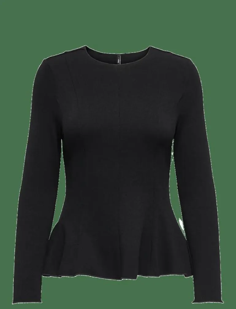 ONLKENYA L/S PEPLUM TOP JRS - Långärmade toppar
