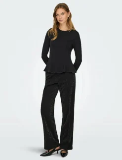 ONLKENYA L/S PEPLUM TOP JRS - Långärmade toppar
