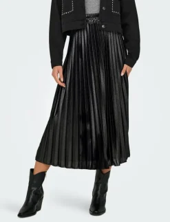 ONLLYON PLEATED SHINE SKIRT JRS - Midi kjolar