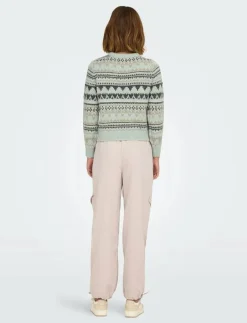 ONLMONTANA L/S LIFE O-NECK CC KNT - Stickat