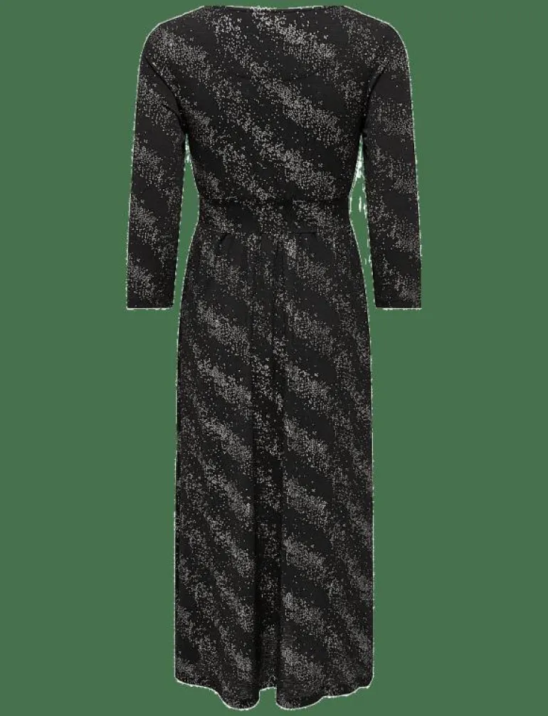 ONLNEW PELLA L/S FOIL WRAP DRESS JRS - Midiklänningar