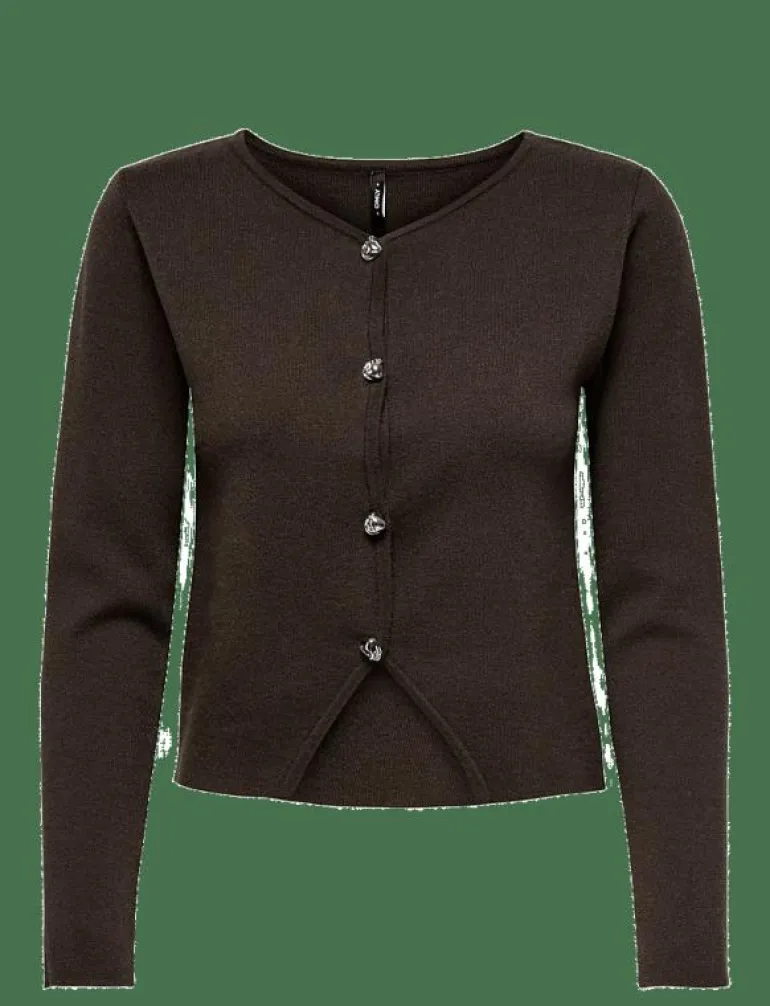 ONLSCARLETT LS BUTTON CARDIGAN KNT - Koftor