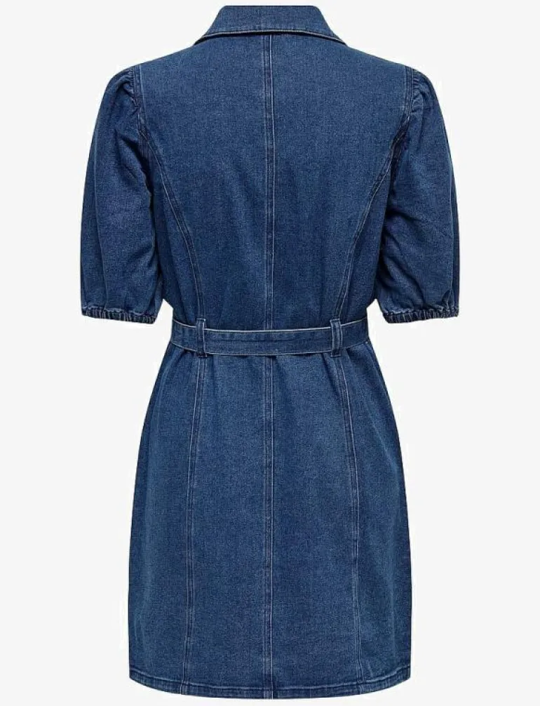 ONLVIBBE SS BELT DNM DRESS NOOS - Korta klänningar