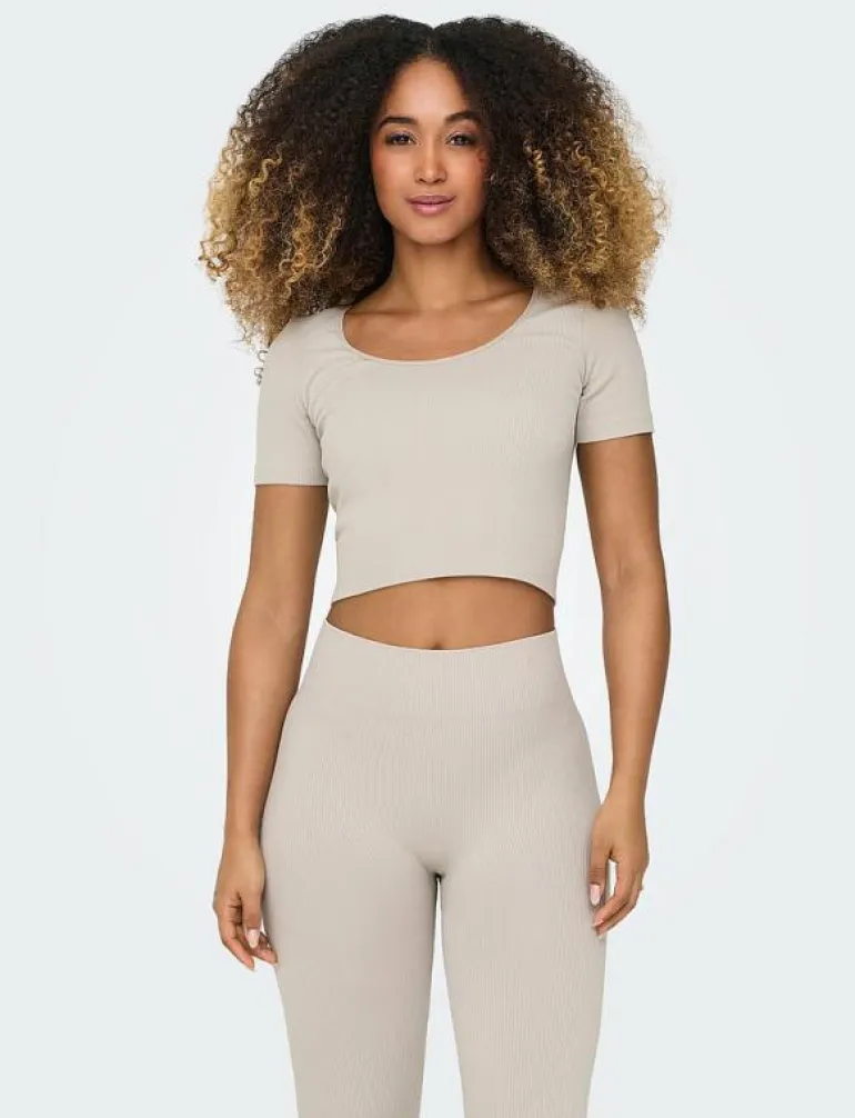 ONPJAIA LIFE SS 2-WAY CROP SEAM TOP NOOS - Crop tops