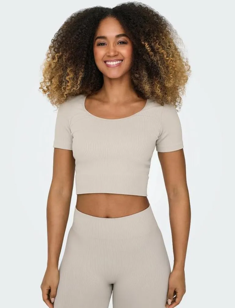 ONPJAIA LIFE SS 2-WAY CROP SEAM TOP NOOS - Crop tops