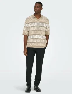 ONSBART LIFE RLX 5 SS RESORT KNIT - Kortärmade pikéer