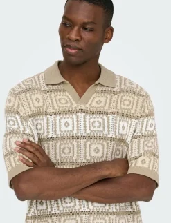 ONSBART LIFE RLX 5 SS RESORT KNIT - Kortärmade pikéer