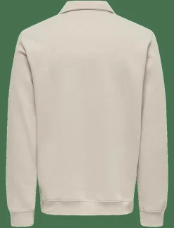 ONSCERES 1/4 ZIP SWEAT POLO - Långärmade pikéer