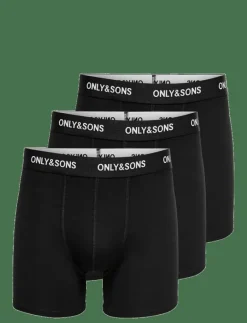 ONSFITZ SOLID BLACK BOXER 3PACK NOOS - Boxershorts