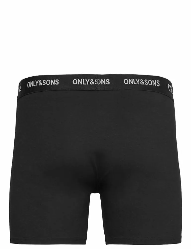 ONSFITZ SOLID BLACK BOXER 3PACK NOOS - Boxershorts