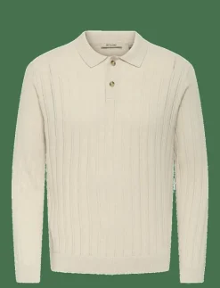 ONSKENT LIFE REG 12 LS POLO KNIT - Stickade pikéer