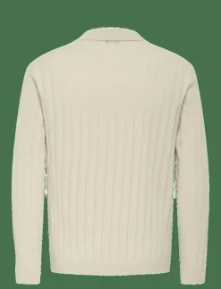 ONSKENT LIFE REG 12 LS POLO KNIT - Stickade pikéer