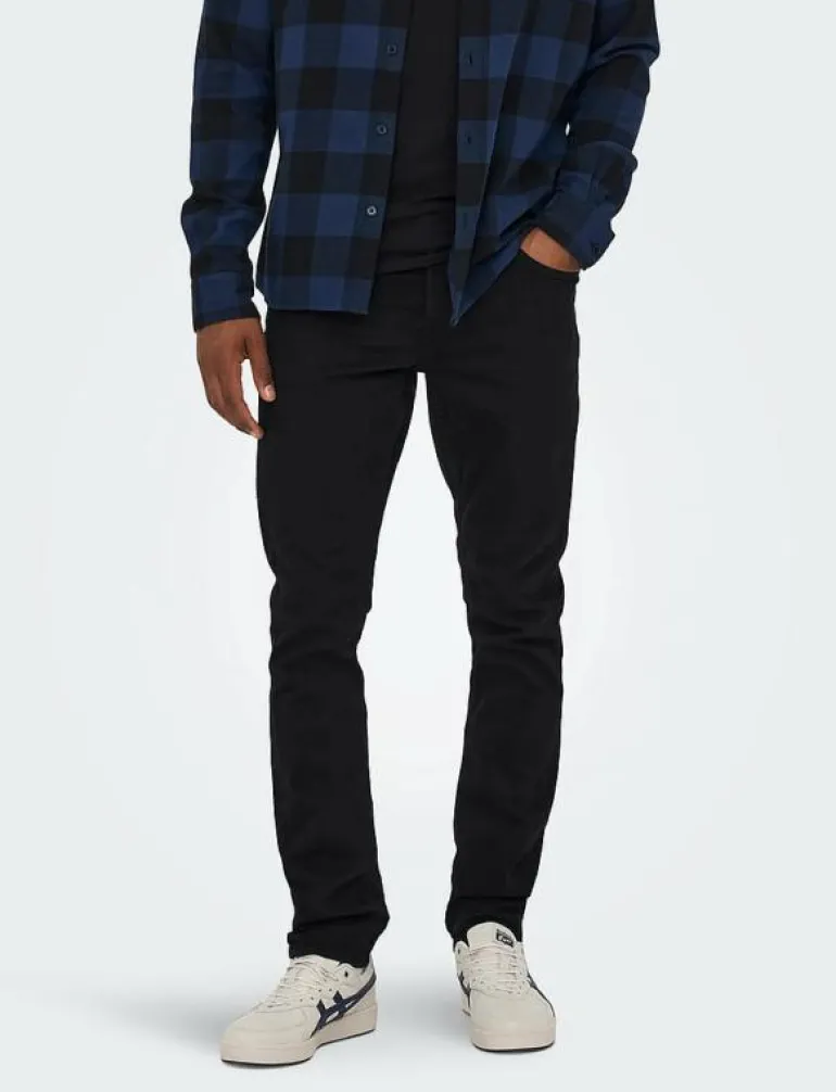 ONSLOOM SLIM BLACK 0448 DIA DNM NOOS - Slim jeans