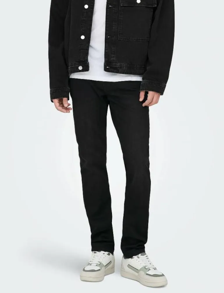 ONSLOOM SLIM BLACK JOG 7451 PIM DNM NOOS - Slim jeans