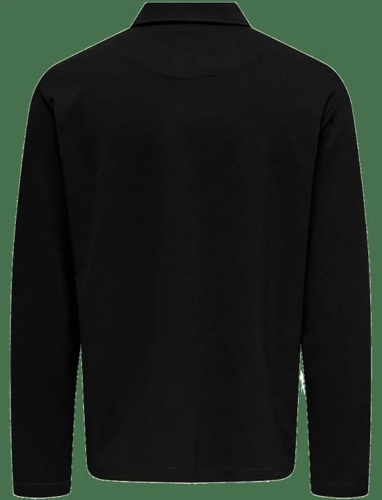 ONSNEWKODYL REG HALF ZIP POLO SWEAT VD - Långärmade pikéer