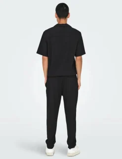 ONSPLI PLISSE CROPPED DILO PANT - Tapered jeans