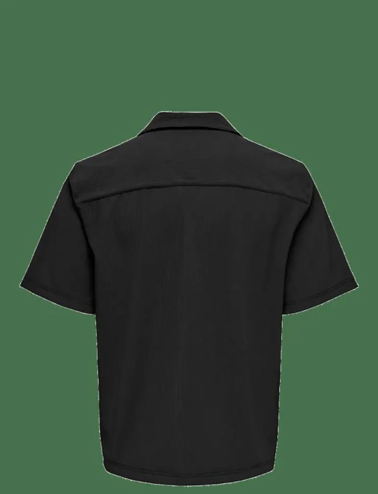 ONSPLI PLISSE SHIRT - Kortärmade pikéer