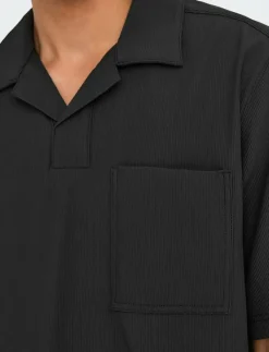 ONSPLI PLISSE SHIRT - Kortärmade pikéer