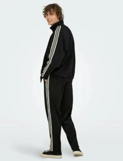 ONSRIBER RLX LS ZIP STRIPE TRACK SWEAT - Sweatshirts