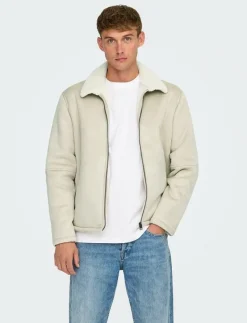 ONSROYCE SHEARLING JACKET OTW - Tunna jackor