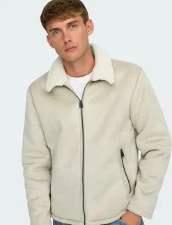 ONSROYCE SHEARLING JACKET OTW - Tunna jackor