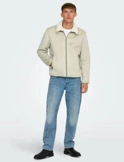 ONSROYCE SHEARLING JACKET OTW - Tunna jackor
