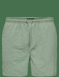 ONSTED LIFE SOLID SEERSUCKER SWIM NOOS - Badbyxor
