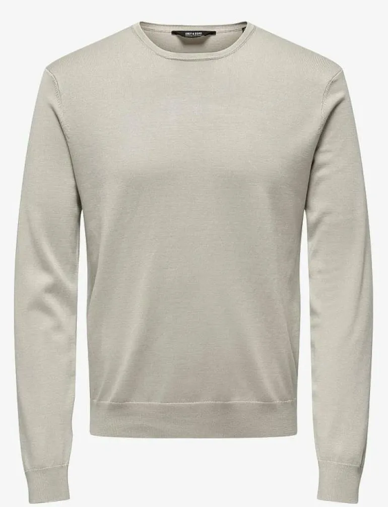 ONSWYLER LIFE REG 14 LS CREW KNIT NOOS - Rundhalsad