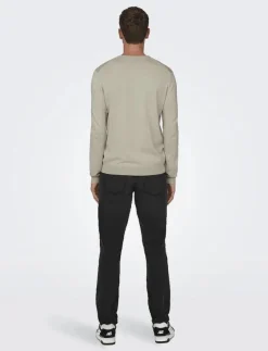 ONSWYLER LIFE REG 14 LS CREW KNIT NOOS - Rundhalsad