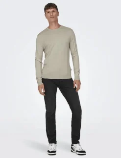 ONSWYLER LIFE REG 14 LS CREW KNIT NOOS - Rundhalsad