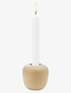 Ora ljusstake H 8 cm beech wood - Dekoration