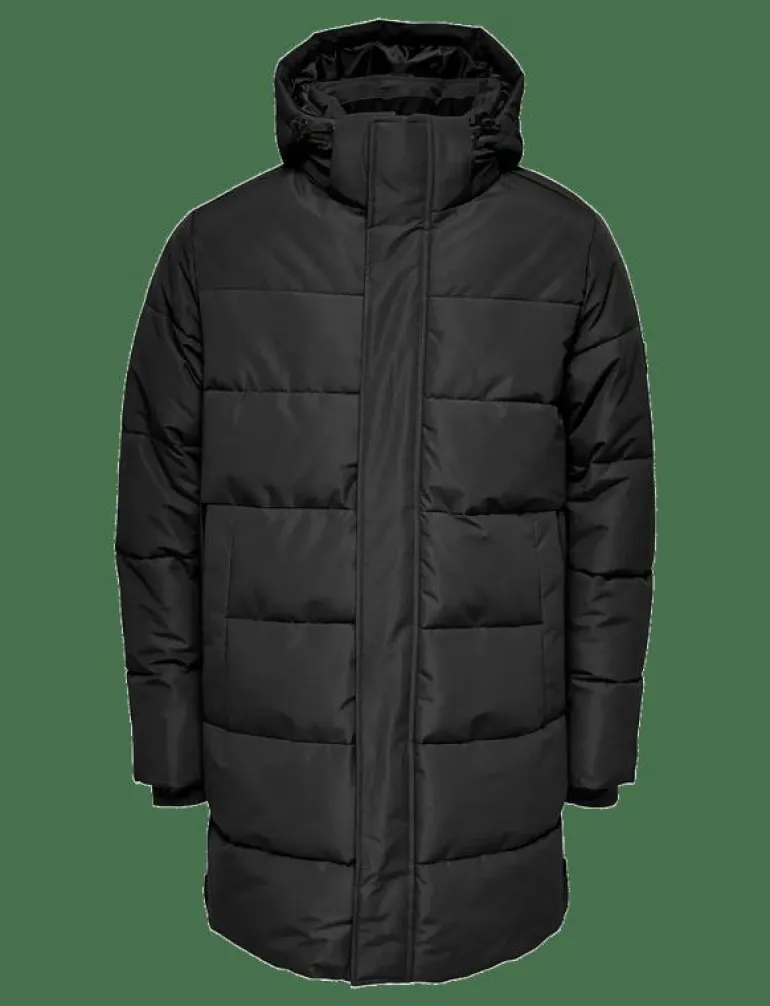 OSJCARL LIFE LONG QUILTED COAT OTW - Dunjackor & fodrade jackor