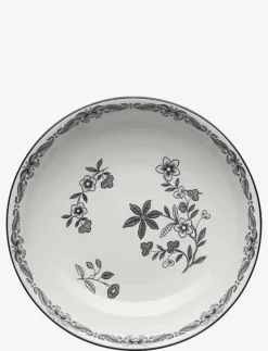 Ostindia Svart tallrik djup 22 cm - Djupa tallrikar
