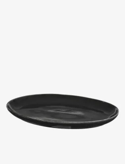 Oval plate Nordic coal - Mattallrikar