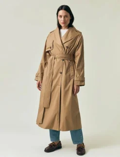 Oversized Cotton Trench Coat - Trenchcoats