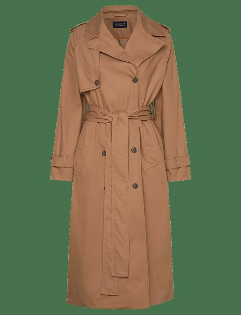 Oversized Cotton Trench Coat - Trenchcoats