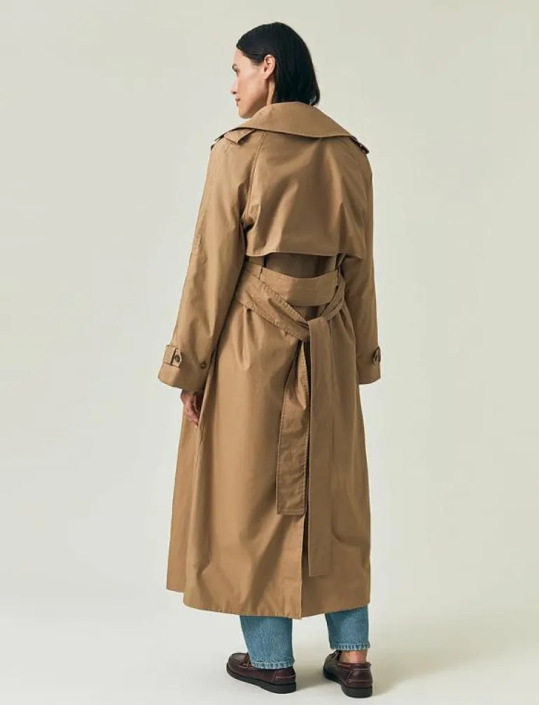 Oversized Cotton Trench Coat - Trenchcoats
