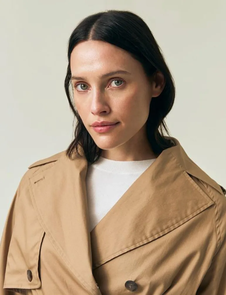 Oversized Cotton Trench Coat - Trenchcoats