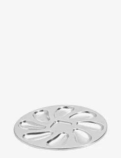 OYSTER PLATE STAINLESS STEEL - Serveringsfat & Uppläggningsfat