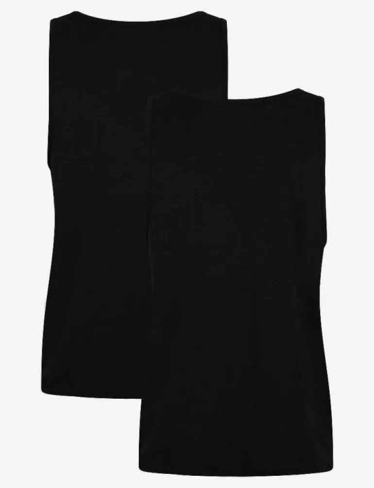 2-Pack Men Bamboo Tank Top - Pyjamasöverdelar