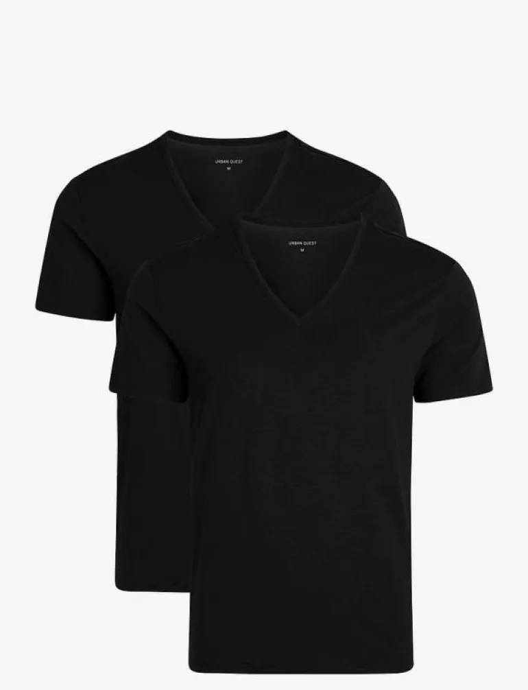 2-Pack Men Bamboo V-neck Undershirt - Pyjamasöverdelar