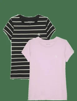 2-PACK STRIPE SLIM SS T-SHIRT - Kortärmade
