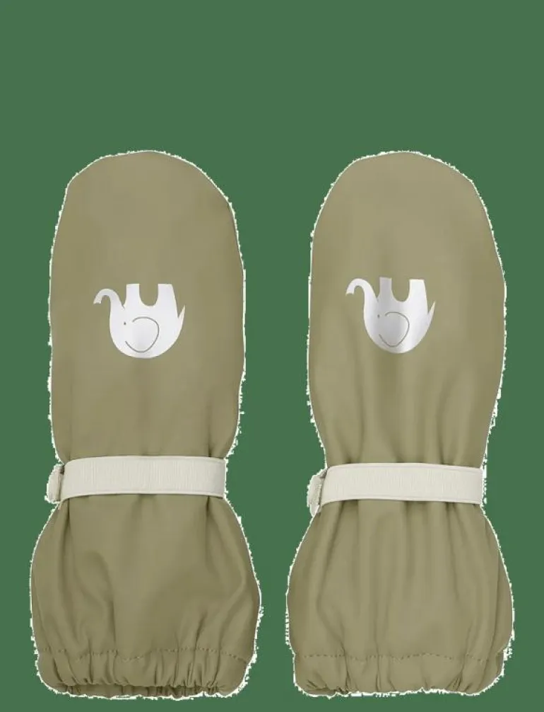 Padded PU-mittens w.fleece - Vantar