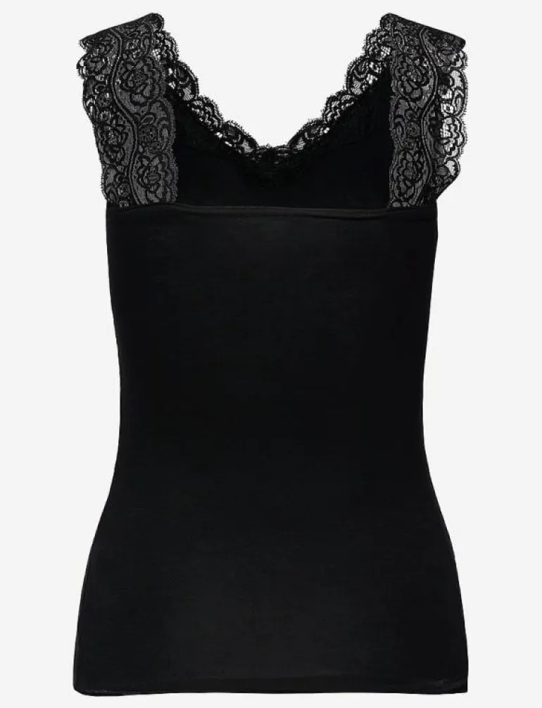 PCBARBERA LACE TOP JRS NOOS BC - Linnen