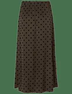 PCJYTTA HW ANKLE SATIN SKIRT WVN D2D - Midi kjolar