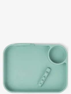 Peekaboo compartment plate Deer friends Blue - Serveringsset