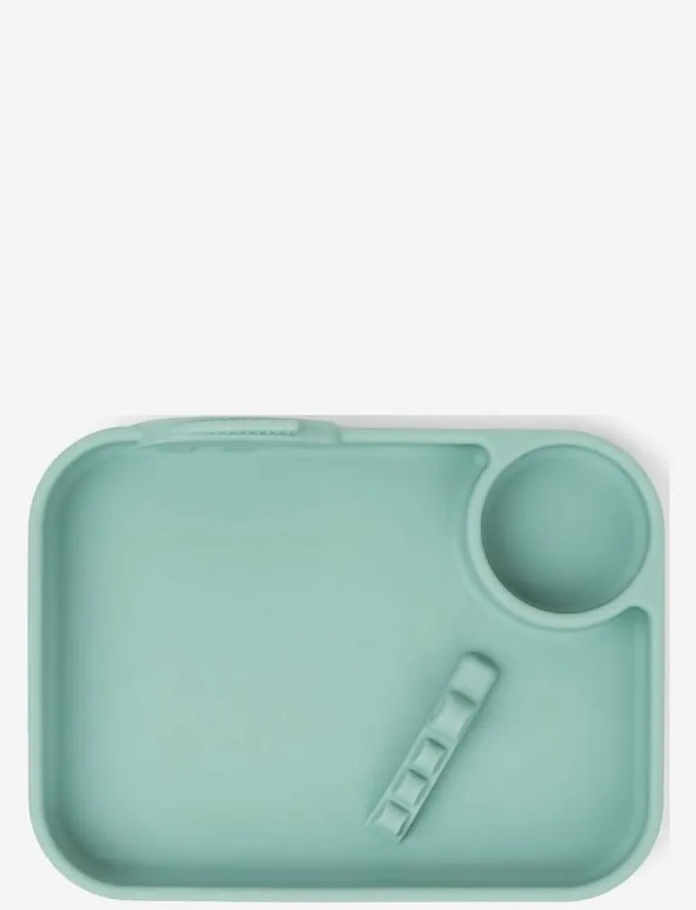 Peekaboo compartment plate Deer friends Blue - Serveringsset