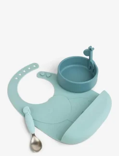 Peekaboo first meal set Deer friends Blue - Serveringsset