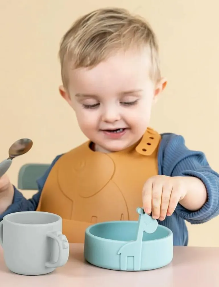 Peekaboo 2-handle cup Croco Grey - Serveringsset