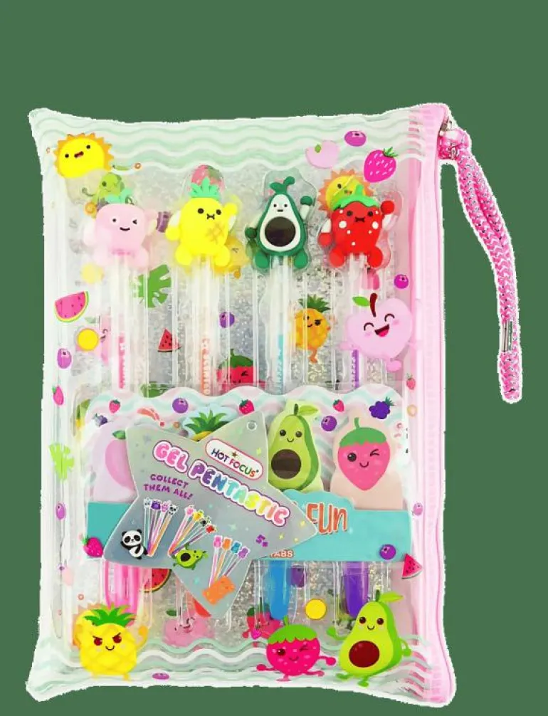 PEN GEL PENTASTIC FRUITS - Färgpennor